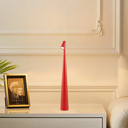 Portable Cordless LED Table Lamp Rechargeable with 3 Adjustable Brightness Levels Modes Red