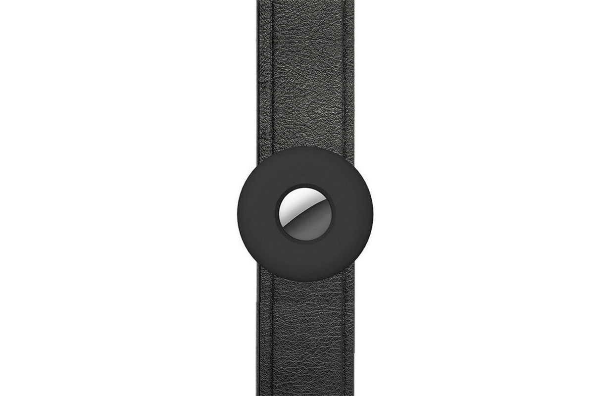 2Pcs Dog Collar Anti-Lost Silicone Tracker Protective Case Cover Compatible With Apple Airtag-Black And Dark Blue