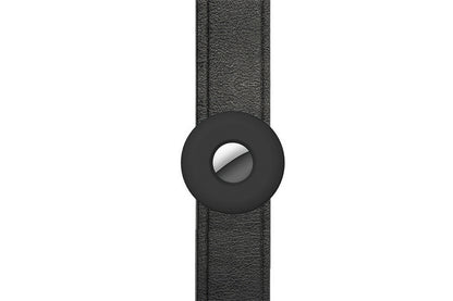 2Pcs Dog Collar Anti-Lost Silicone Tracker Protective Case Cover Compatible With Apple Airtag-Black And Dark Blue