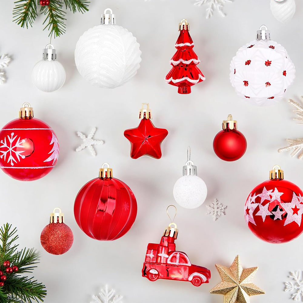 42-Piece Christmas Tree Ornament Set Holiday Hanging Decorations for Home Style 3