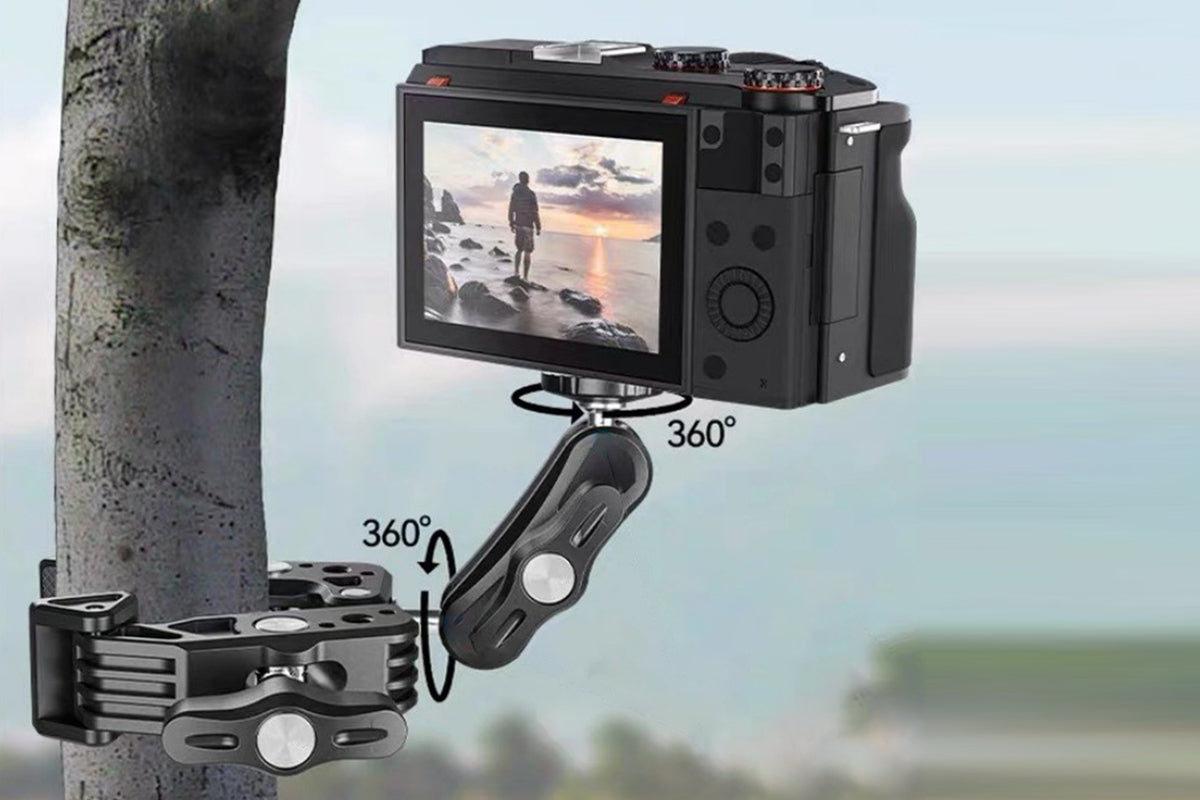 Super Clamp Camera Clamp Mount Monitor With Action Camera Adapter Phone Clamp Mount
