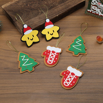 6Pcs Set Christmas Tree Hanging Pendant Xmas Decor Ornaments Style 3