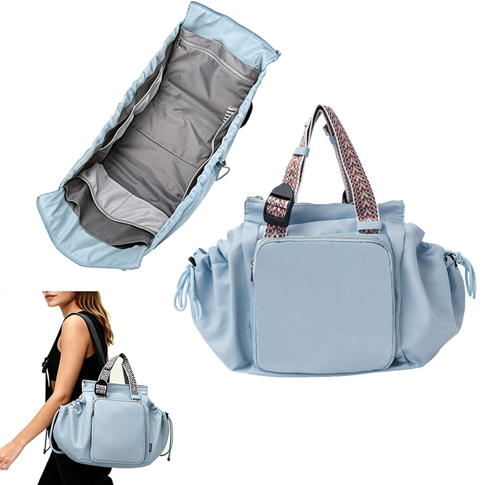 3 in 1 Convertible Travel Tote Bag-Blue