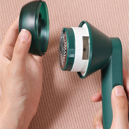 Electric Lint Catcher USB Rechargeable Bobble Remover Fabric Shaver for Clothes Green