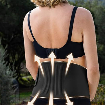 Pregnancy Belly Band One-Piece Invisible Support Belt for Abdomen and Waist Black