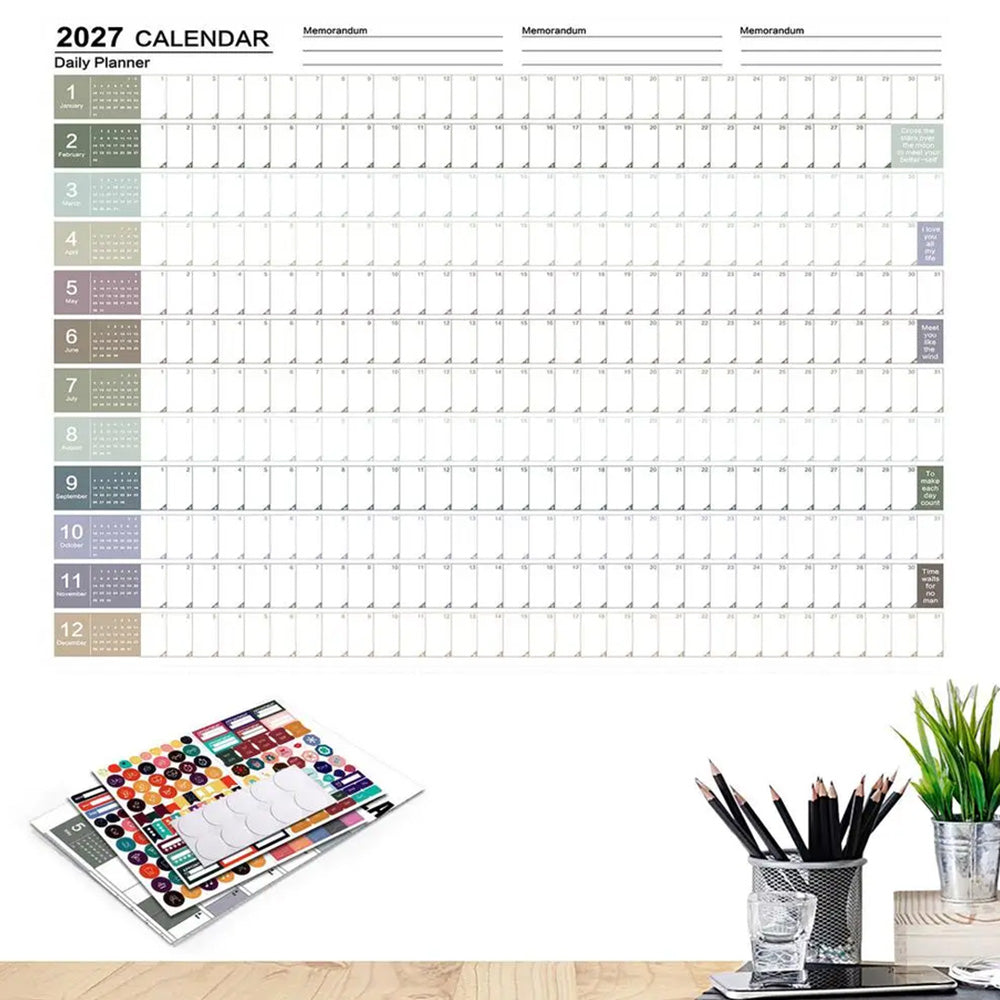 2027 Full Year Wall Calendar - Style1