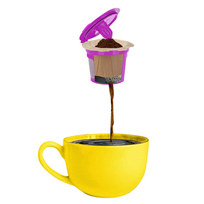 4 Piece Refillable Coffee Pods for Keurig K Cup Machines - Purple