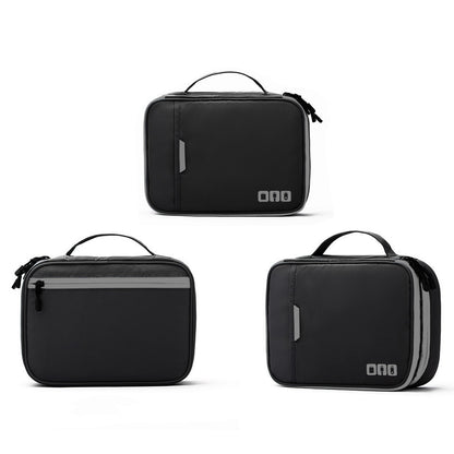 Electronic Organizer Travel Case Cable Organizer Bag For Travel Essentials-Black