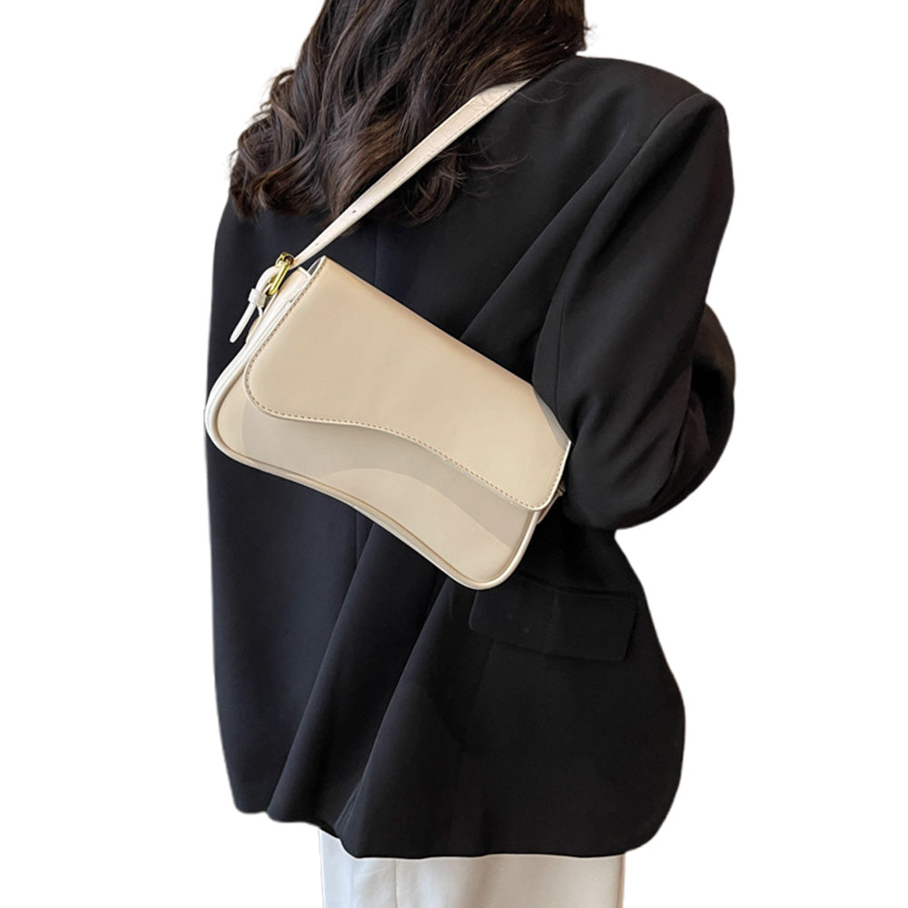 One Shoulder Bag For Women Trendy Underarm Bag Fashion Handbag-cream