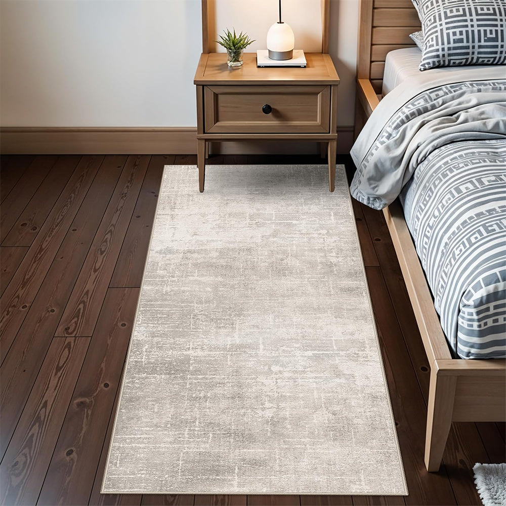 Persian Runner Rug for Hallway-Grey