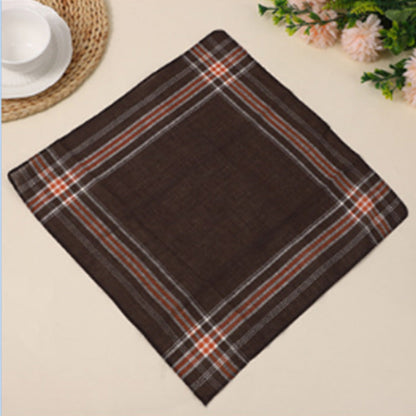 12Pcs Classic Hankies for Men Polyester Square Hanky Mens Pocket Square Handkerchiefs