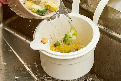 Faucet Hanging Kitchen Sink Strainer Basket - White