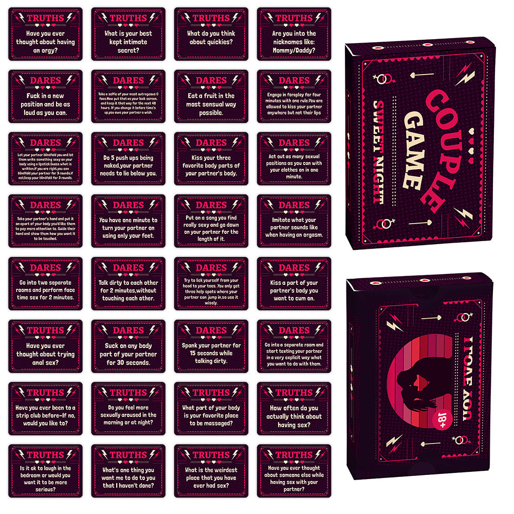 50 Sheets Set Romantic Couple Adventurous Date Night Ideas Card Game