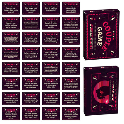 50 Sheets Set Romantic Couple Adventurous Date Night Ideas Card Game