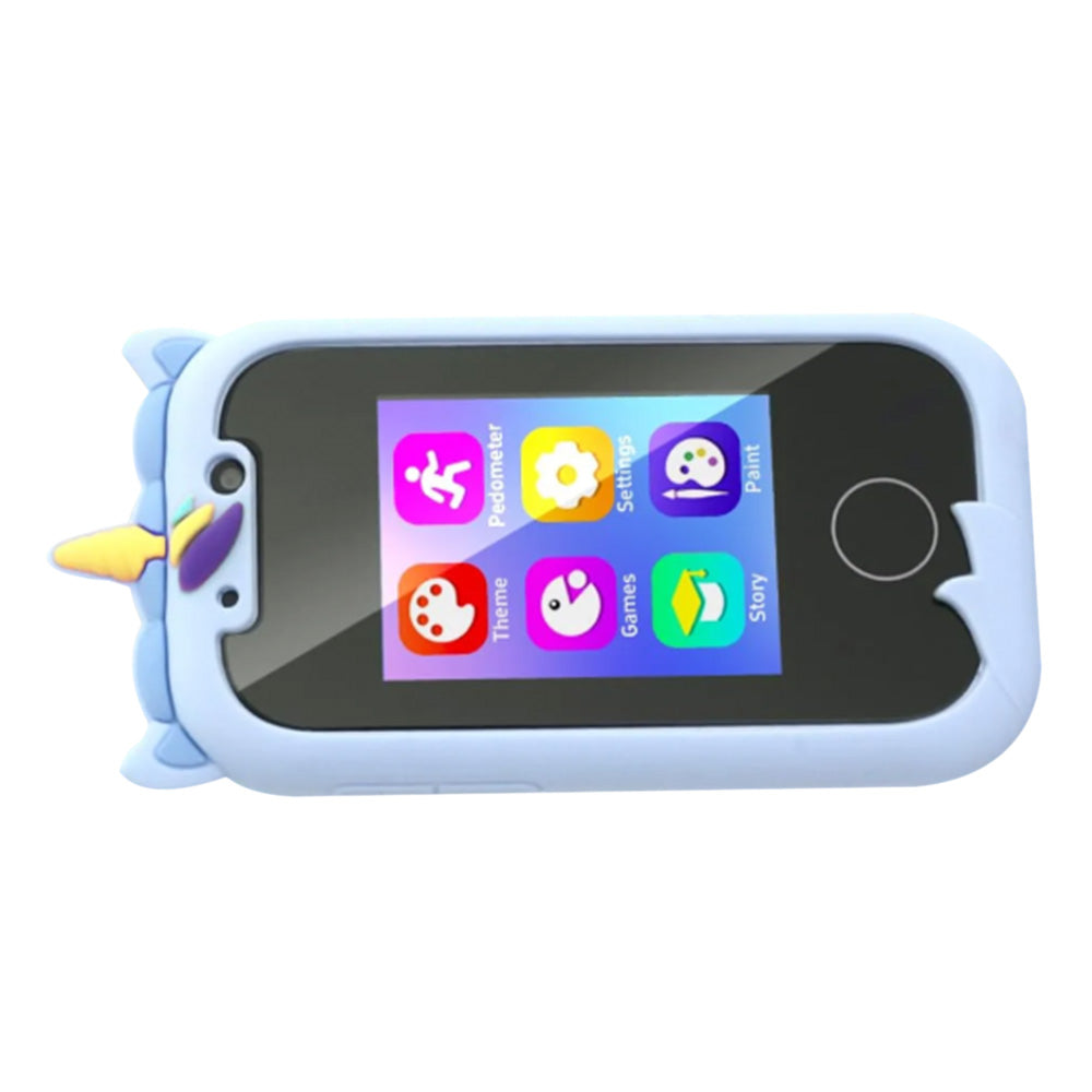 Unicorn Smartphone Learning Toy with Camera for Kids Ages 4 and Up Blue