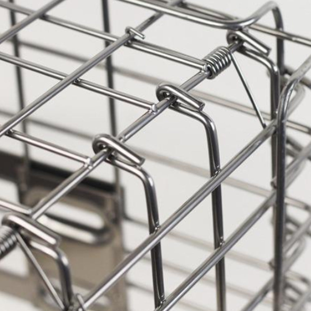 Foldable Bicycle Basket Front & Rear Hanging Storage Rack for Mountain Bike Silver