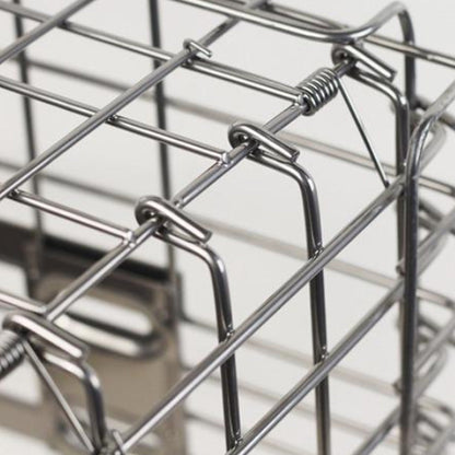 Foldable Bicycle Basket Front & Rear Hanging Storage Rack for Mountain Bike Silver