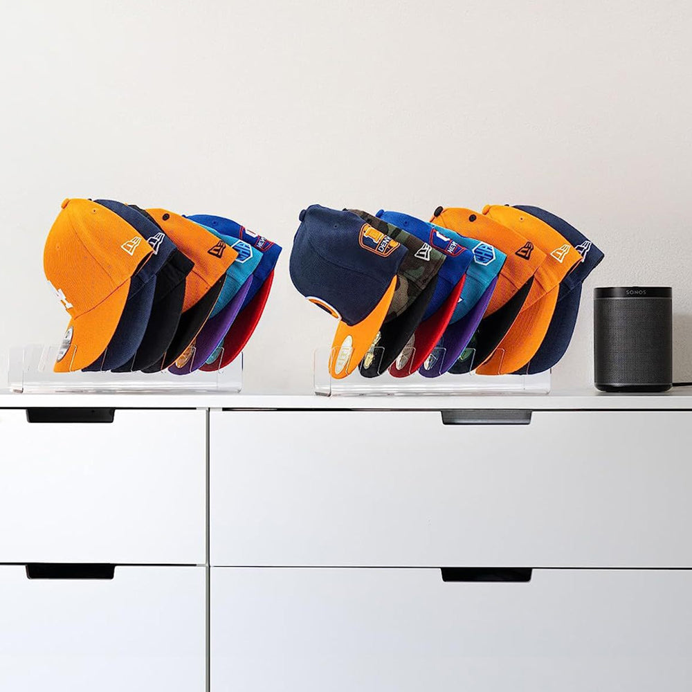 Baseball Caps Storage Stand Acrylic Freestanding Hat Rack Display Stand Holder Clear