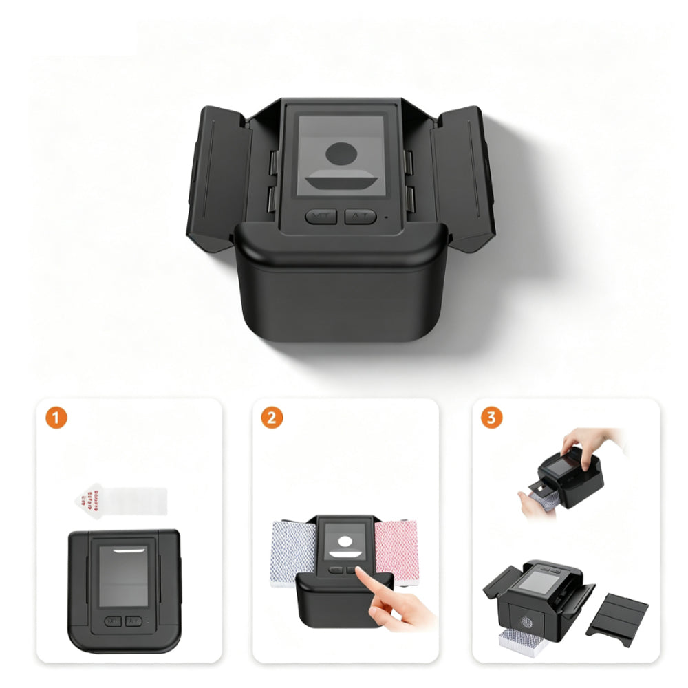 Automatic Card Shuffler with Sensor Stop - Black