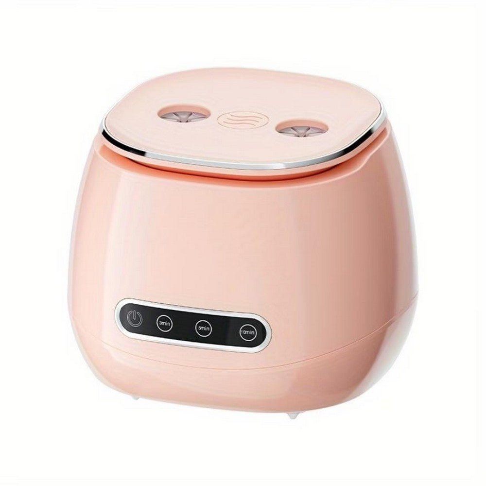 Ultrasonic Retainer Cleaner with UV Sterilizer 45kHz Denture Cleaner Machine-Pink