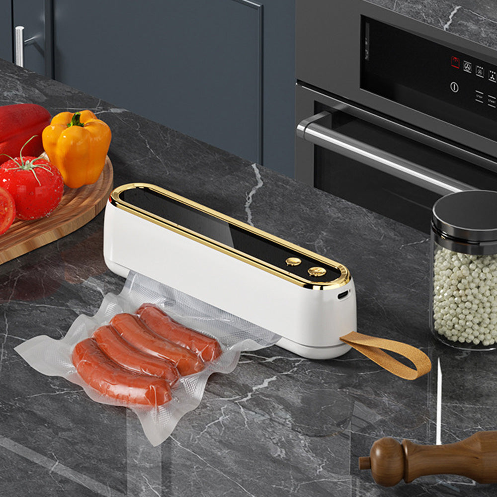 Cordless Portable Mini Vacuum Sealer Machine-White