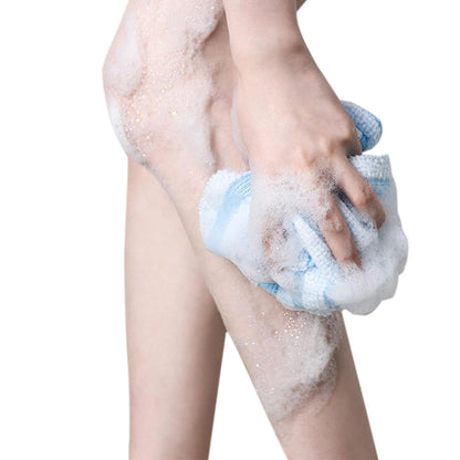 2 PCS Extra Long Exfoliating Back Scrubber Adult Bath Washcloth for Smooth Skin Blue