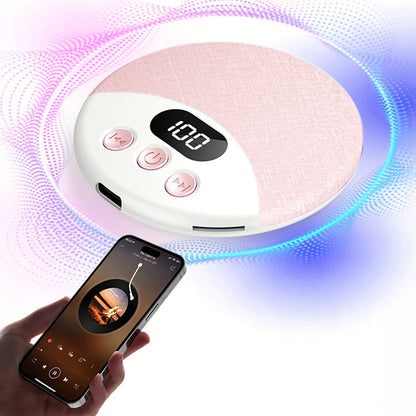 Under Pillow Bluetooth Sleep Speaker Wireless Bone Conduction Pillow Speaker-Pink