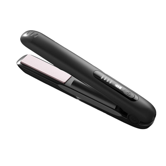 2 in 1 Portable Hair Straightener and Curler Cordless USB Mini Hair  Flat Iron-Black