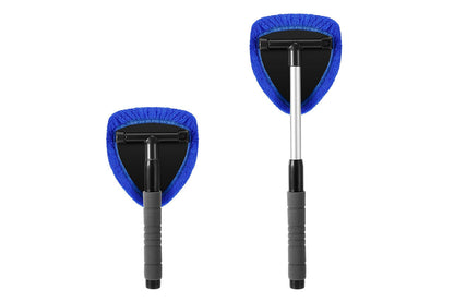 Car Window Cleaner with 4 Washable Microfiber Pads - Blue