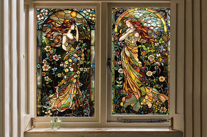 Static Cling Window Privacy Film Frosted Glass Window Sticker Window Covering Film