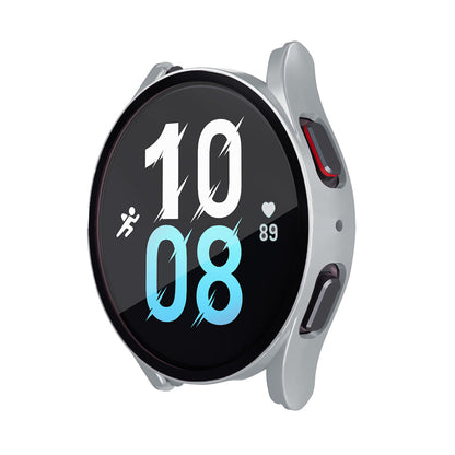 2Pcs Full Screen Protector Case Cover For Samsung Galaxy Watch 5 40mm Rose Gold and Silver