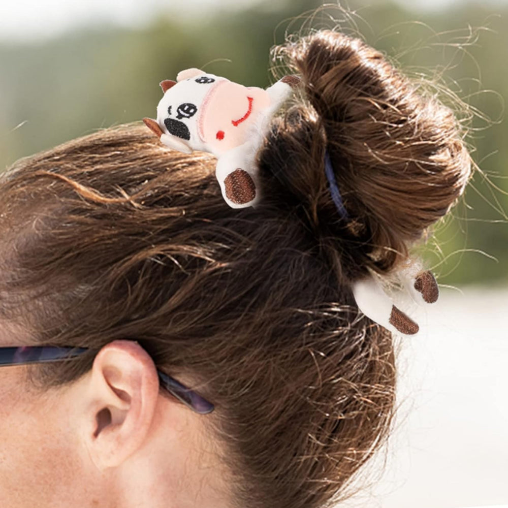 6 Pieces Cute Animal Scrunchies Hair Ties Fluffy Hair Bands Elastic Hair Rope Hair Styling Tools