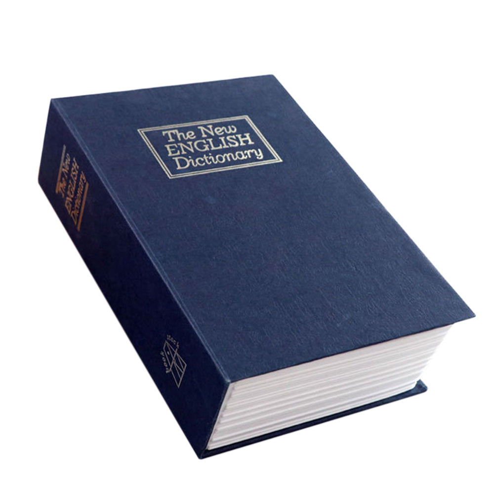 Fake Book Safe with Combination Lock Book Safe Lock Box for Cash Jewellery-Blue