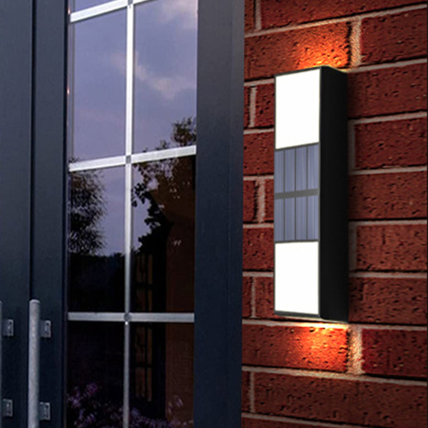 Solar Light Outdoor IP65 Waterproof Wall Light Cordless LED Wall Lamp -Warm White