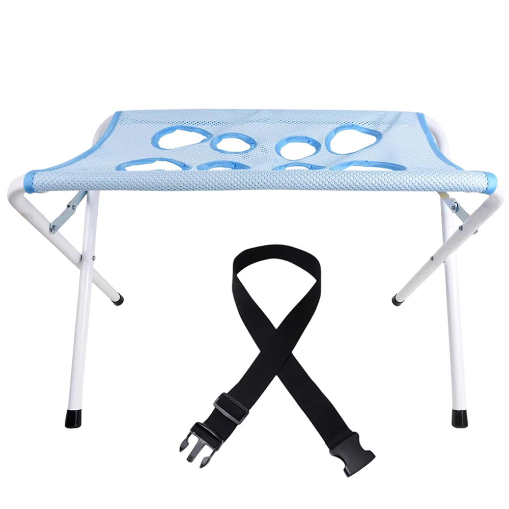 Pet Grooming Hammock Bathing Restraint Bed for Claw Care - Blue
