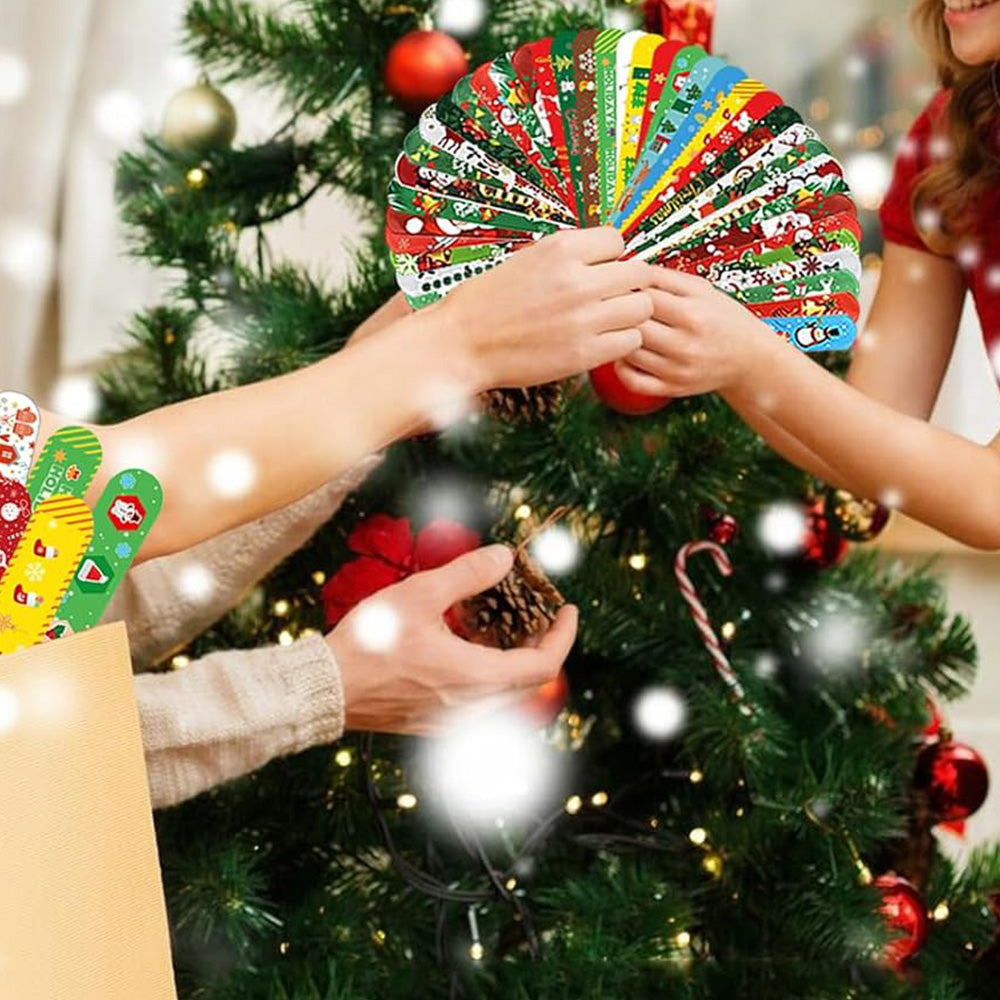 100Pcs Slap Bracelets Party Favors Birthday Gifts Decorations for School Holiday Style 3