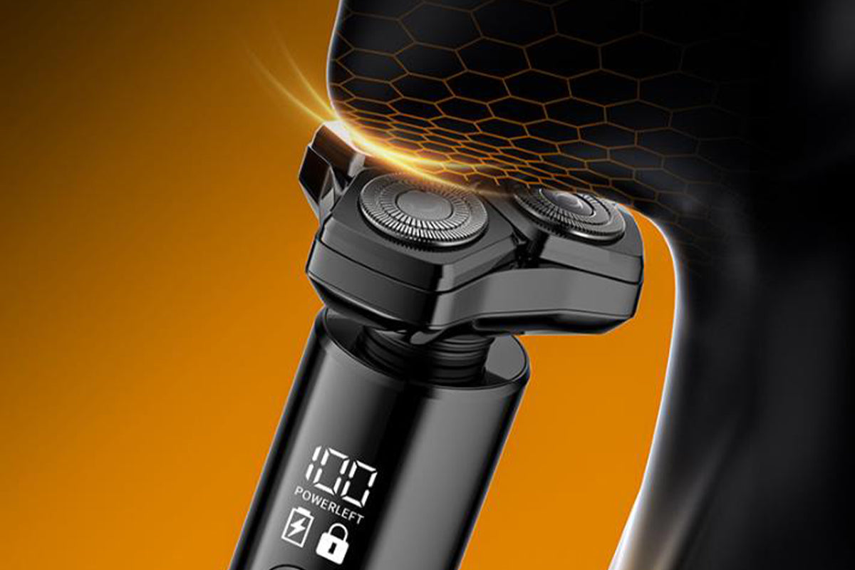 4 in1 Electric Razor Men High-Speed Motor Waterproof Shaver for Face Nose-Black