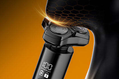 4 in1 Electric Razor Men High-Speed Motor Waterproof Shaver for Face Nose-Black