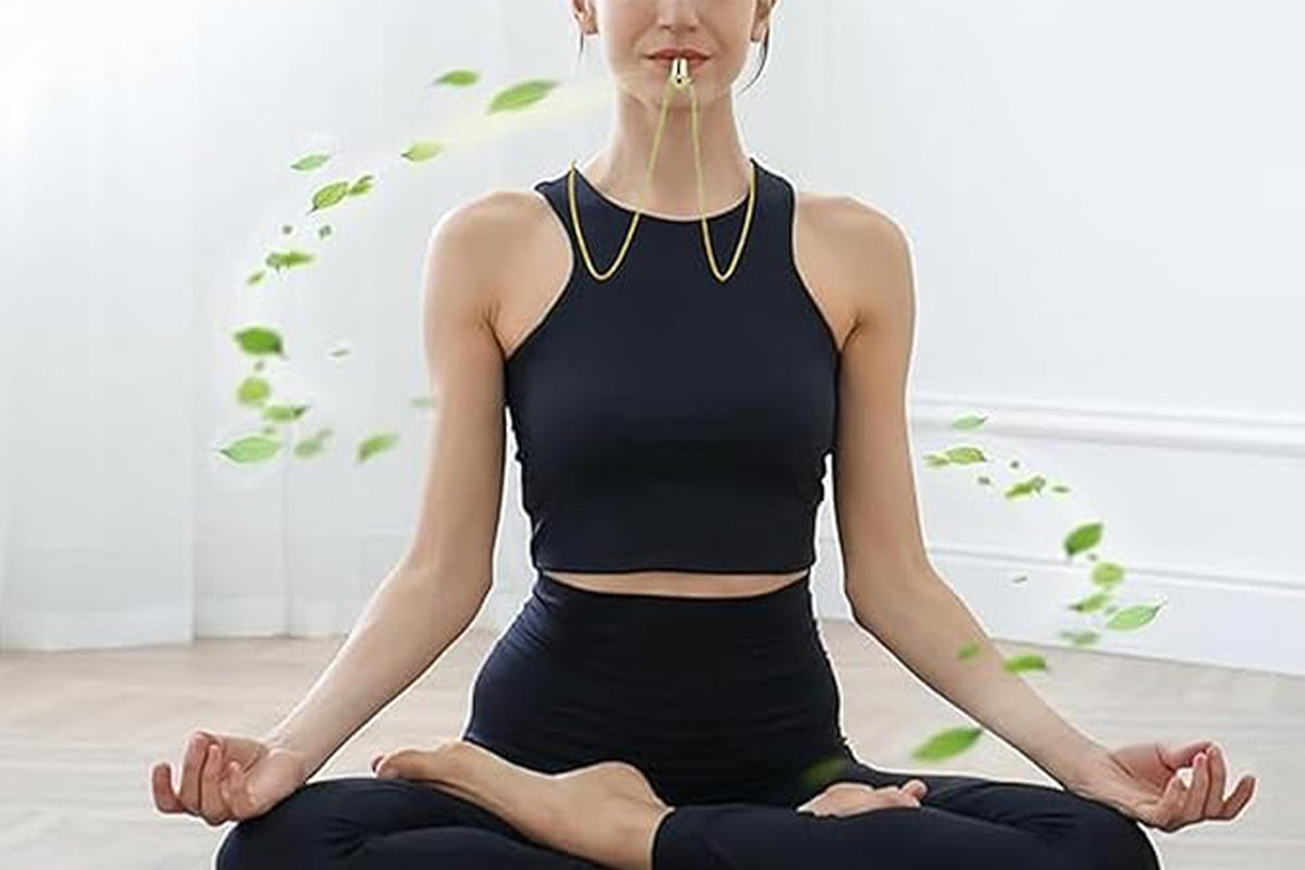 Breathing Necklace with 3 Flavoured Filters - Gold