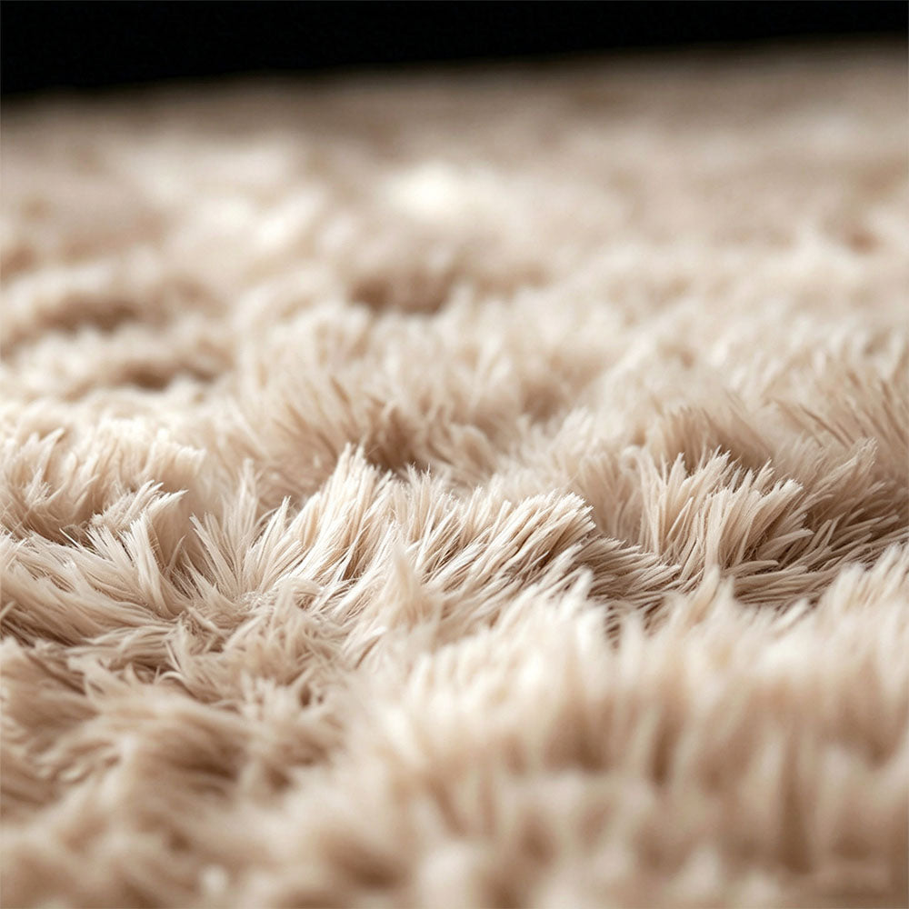 Tie Dye Plush Rug for Bedroom Living Room Dorm-Browm