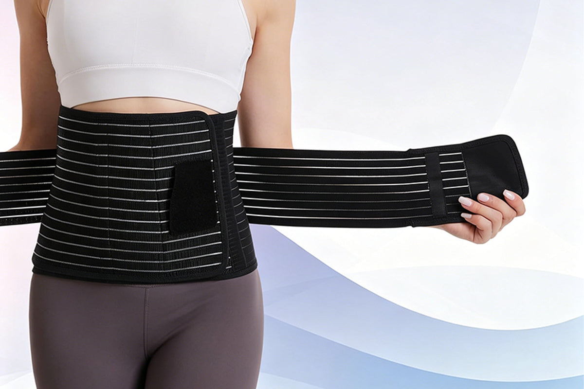 Bamboo Charcoal Fiber Belly Band - Black
