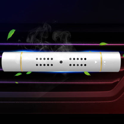 Car Air Vent Clip Air Freshener with Scent Sticks Metal Aroma Diffuser for Vehicle Interior-Silver