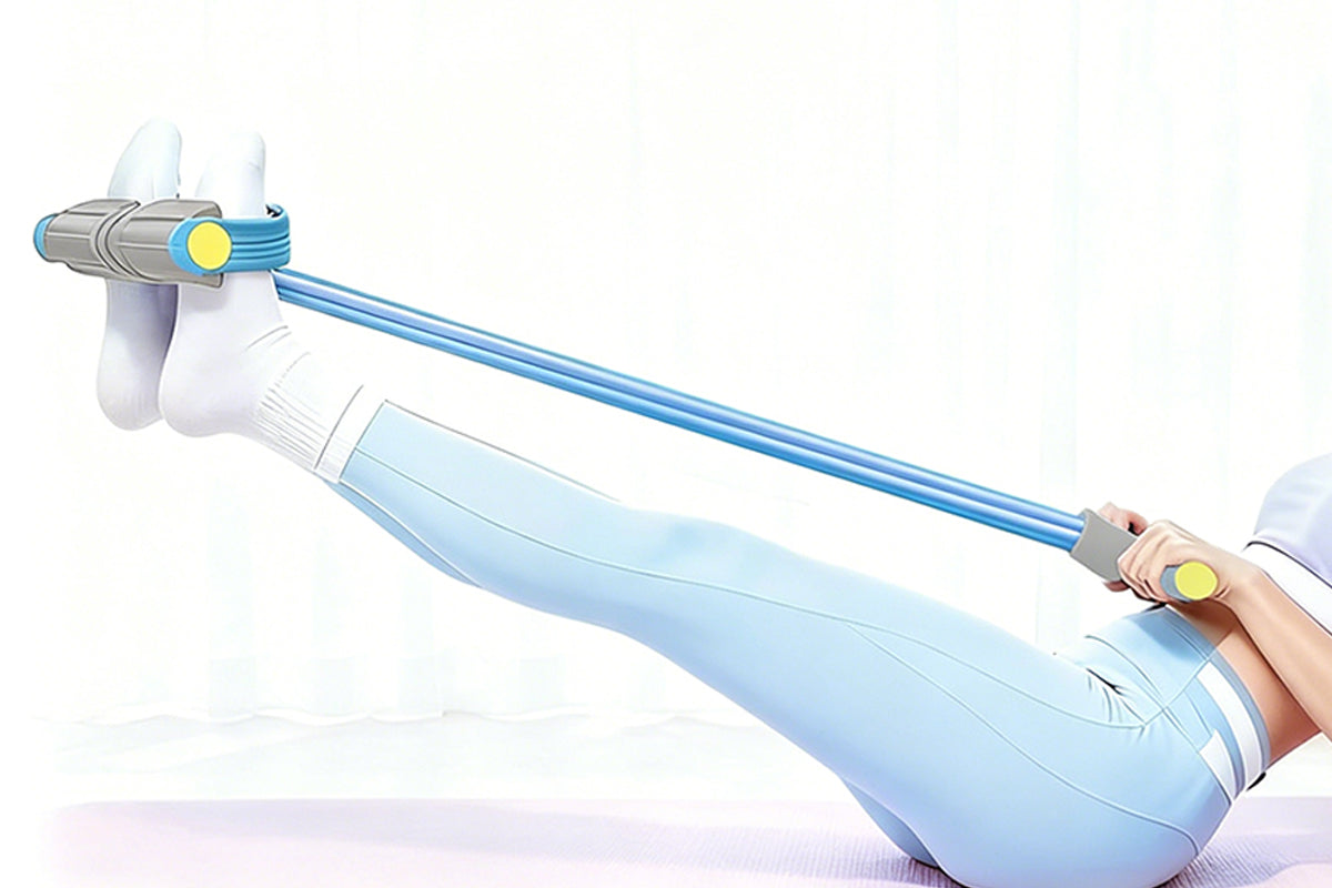 6 Tube Pedal Resistance Band - Blue