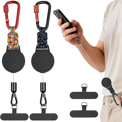 2Pcs Anti-theft Phone Tether Mobile Phone Lanyard for Cycling Hiking Climbing Fishing