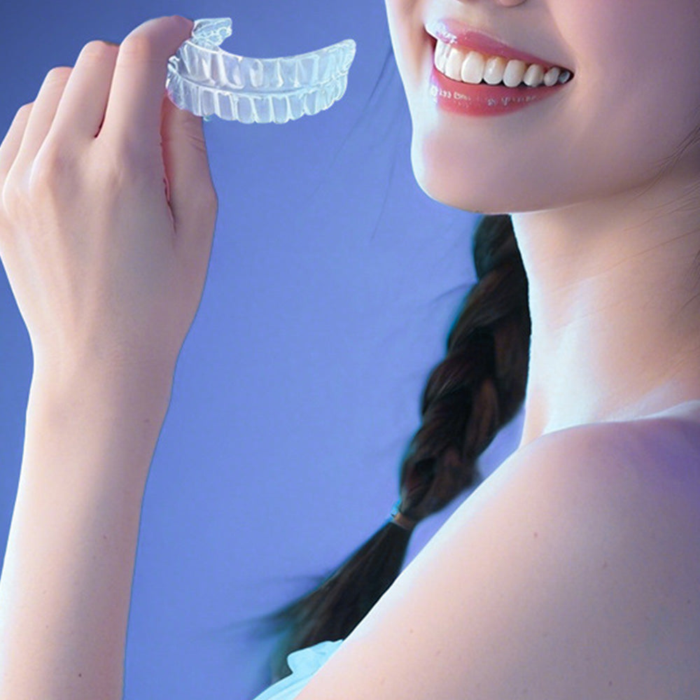 Ultrasonic Retainer Cleaner Machine Dental Cleaning Pod Mouth Guard Cleaning Machine-White