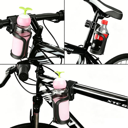 2Pcs Bike Water Bottle Holder Quick Release Cup Holder for Handlebar Seatpost-Knob Handle