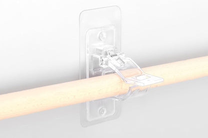 Self Adhesive Curtain Rod Brackets Invisible Holders - Clear