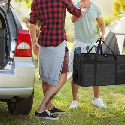 Insulated Bags Food Delivery Pizza Delivery Bags for Grocery Shopping Catering-Black