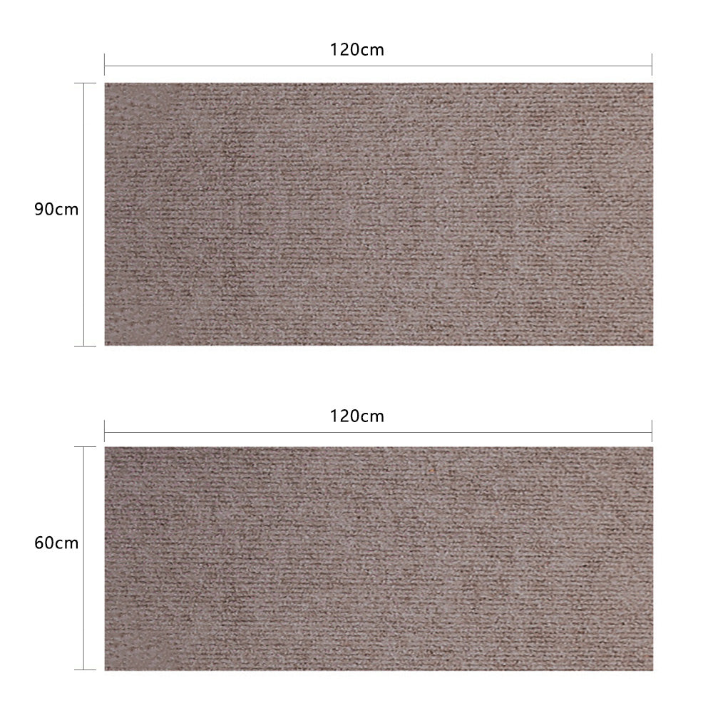 Office Chair Mat for Hardwood Floor Anti-Slip TPE Desk Rug for Home and Office-Brown