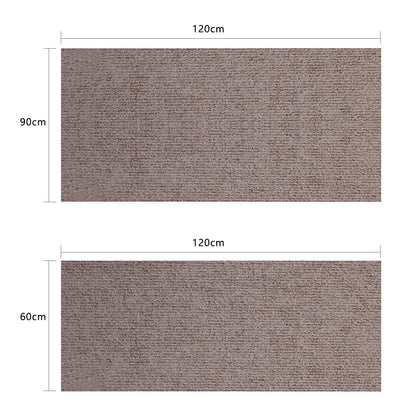 Office Chair Mat for Hardwood Floor Anti-Slip TPE Desk Rug for Home and Office-Brown